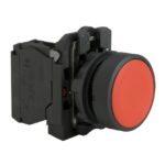 Bouton-poussoir rouge affleurant à impulsion Ø22 XB5AA42 – Image 3