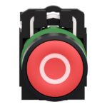 Bouton-poussoir rouge affleurant Ø22 1NO XB5AA4322 – Image 5