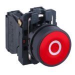 Bouton-poussoir rouge affleurant Ø22 1NO XB5AA4322 – Image 10