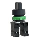Bouton tournant noir 3 positions 22 mm XB5AD33 – Image 5