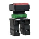 Bouton-poussoir double vert rouge 22 mm, IP67/IP69K, vue complémentaire 1