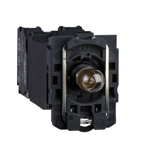 Bloc lumineux pour bouton-poussoir Ø22 BA9s 1NO+1NC ZB5AW035 – Image 3