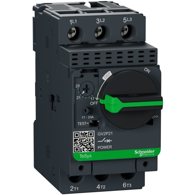Schneider Automation - disjoncteur moteur GV2-P - 17..23 A - 3P 3d - déclencheur magnéto-thermique - GV2P21