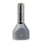 Embout de câblage double 2,5 mm² gris, en cuivre, vue complémentaire 2