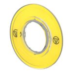 Légende Ø60 pour bouton d'arrêt d'urgence, finition jaune, vue complémentaire 2