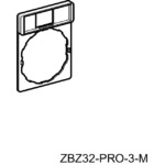 Porte-étiquette standard 30 x 40 mm Ø22 sans étiquette ZBZ32, configuration visible, vue complémentaire 7
