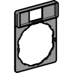 Porte-étiquette standard 30 x 40 mm Ø22 sans étiquette ZBZ32, configuration visible, vue complémentaire 9
