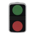 Tête bouton-poussoir double vert rouge Ø22 IP66 ZB4BA7341 – Image 4