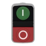Tête bouton-poussoir double vert rouge Ø22 IP69K ZB4BL7341 – Image 3