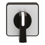 Tête de commande commutateur à came 45x45 noire KBC1H, configuration visible, vue complémentaire 2