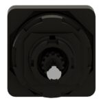 Tête de commande commutateur à came 45x45 noire KBC1H, configuration visible, vue complémentaire 4