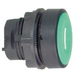 Tête de bouton-poussoir verte Ø22 mm symbole I ZB5AA331 – Image 2