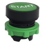 Tête de bouton-poussoir verte START Ø 22 ZB5AA333 – Image 3