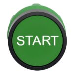 Tête de bouton-poussoir verte START Ø 22 ZB5AA333 – Image 4