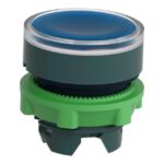 Tête bouton-poussoir lumineux bleu Ø 22 ZB5AW363 – Image 3