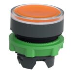 Tête bouton-poussoir lumineux jaune Ø22 ZB5AW353 – Image 3