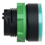 Tête bouton-poussoir lumineux verte Ø 22 mm, configuration visible, vue complémentaire 4