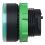 Tête bouton-poussoir lumineux verte Ø 22 mm, configuration visible, vue complémentaire 6