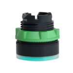 Tête bouton-poussoir lumineux verte Ø 22 mm, configuration visible, vue complémentaire 7