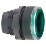 Tête bouton-poussoir lumineux verte Ø 22, configuration visible, vue complémentaire 13