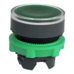 Tête bouton-poussoir lumineux verte Ø 22, vue complémentaire 2