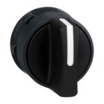 Tête de bouton tournant 2 positions Ø22 noir ZB5AD2 – Image 3
