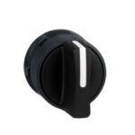 Tête de bouton tournant 2 positions Ø22 noir ZB5AD2 – Image 7