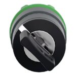 Tête bouton tournant à clé 2 positions Ø22 noir ZB5AG4 – Image 2
