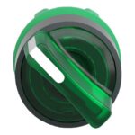 Tête bouton tournant lumineux 2 positions vert Ø22 ZB5AK1233 – Image 2