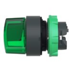 Tête bouton tournant lumineux 2 positions vert Ø22 ZB5AK1233 – Image 4
