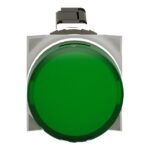 Schneider Automation - voyant rond Ø 16 - IP 65 - vert - DEL intégrée - 24 V - cosses - XB6AV3BB – Image 2