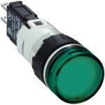 Schneider Automation - voyant rond Ø 16 - IP 65 - vert - DEL intégrée - 24 V - cosses - XB6AV3BB