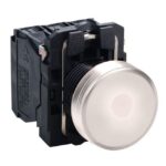 Voyant lumineux rond blanc 24 V Ø 22 IP65 XB5AVB1 – Image 5