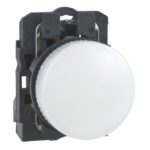 Voyant lumineux rond blanc 22 mm LED 240 V XB5AVM1 – Image 7