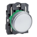 Voyant lumineux rond blanc 22 mm LED 240 V XB5AVM1 – Image 9