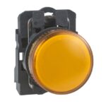 Voyant lumineux rond jaune 22 mm LED 240 V IP65 XB5AVM5 – Image 2