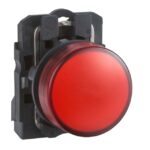 Voyant lumineux rouge DEL 24 V rond IP65 Ø22 XB5AVB4 – Image 7