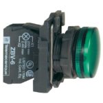 Voyant lumineux vert Ø22 mm LED 240 V IP65 XB5AVM3 – Image 3