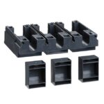 Adaptateur de raccordement socle enfichable 3P, configuration visible, vue complémentaire 2