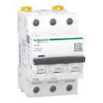 Disjoncteur modulaire 3P 50A courbe C A9F89350 – Image 3