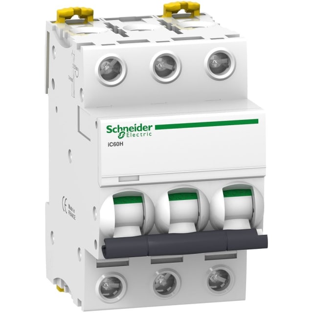 Schneider Distribution - Disjoncteur iC60H 3P 6A B - A9F88306