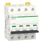 Disjoncteur modulaire 4P 6A courbe C iC60H A9F89406 – Image 2
