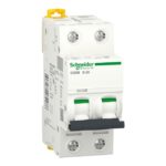 Disjoncteur modulaire 2P 2A courbe B iC60N A9F73202 – Image 3