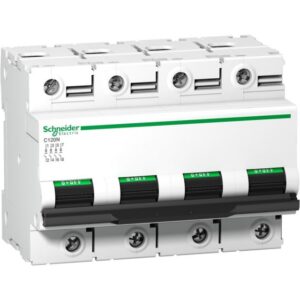 Schneider Distribution - Disjoncteur modulaire C120N 4P 63A courbe B 10kA - A9N18352