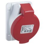 Prise industrielle encastrable 16A 5P IP44, configuration visible, vue complémentaire 1