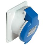 Prise industrielle encastrable 16A 5P IP44, configuration visible, vue complémentaire 2