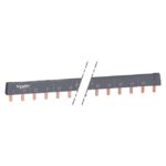 Barre omnibus en peigne 2 pôles 24 modules 100A, finition blanc, vue complémentaire 1