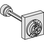 Poignée rotative frontale pour INS 31288, vue complémentaire 1