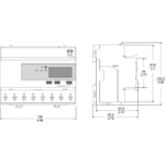 Compteur d'énergie Modbus Rogowski multi-tarif A9MEM3555 – Image 2