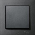 Cadre de finition M-Pure 1 poste anthracite, surface mat, vue complémentaire 1